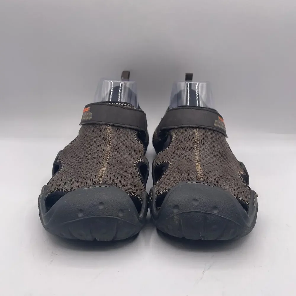 Crocs Swiftwater Mesh Sandals Water Shoes Comfort Brown Mens 8